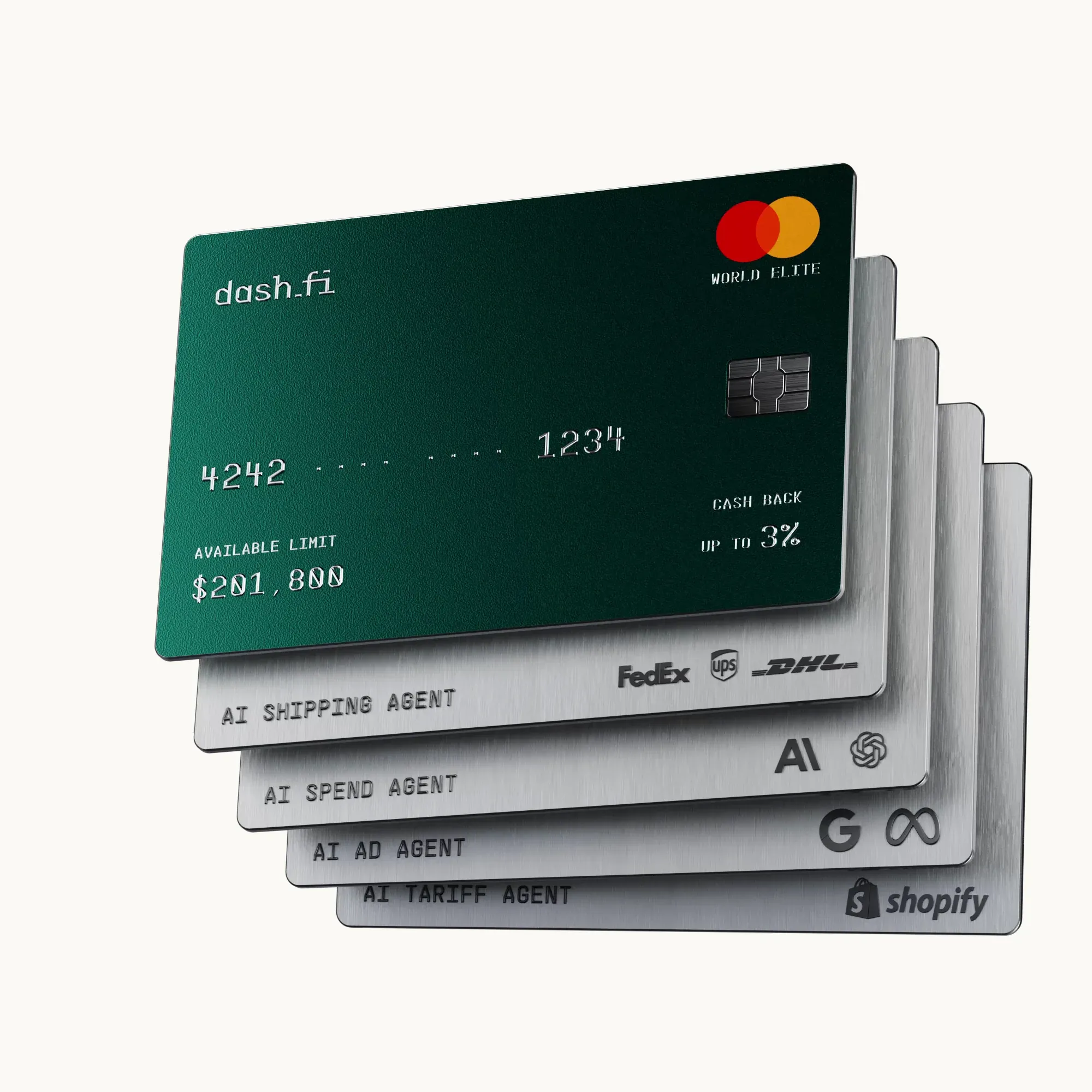 Jade card and agent stack, 2026