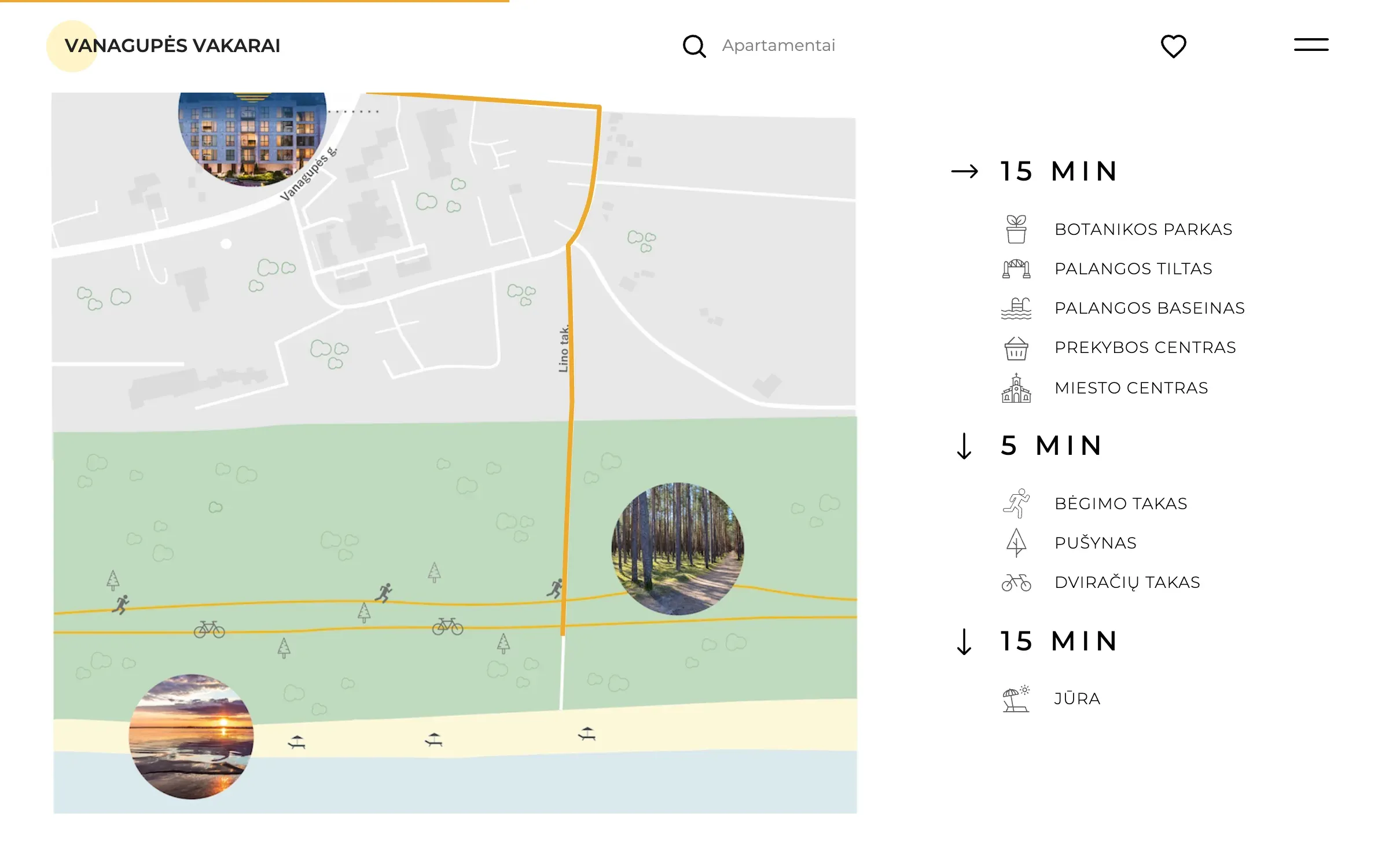 Minutes on foot to the park, the pines and the sea
