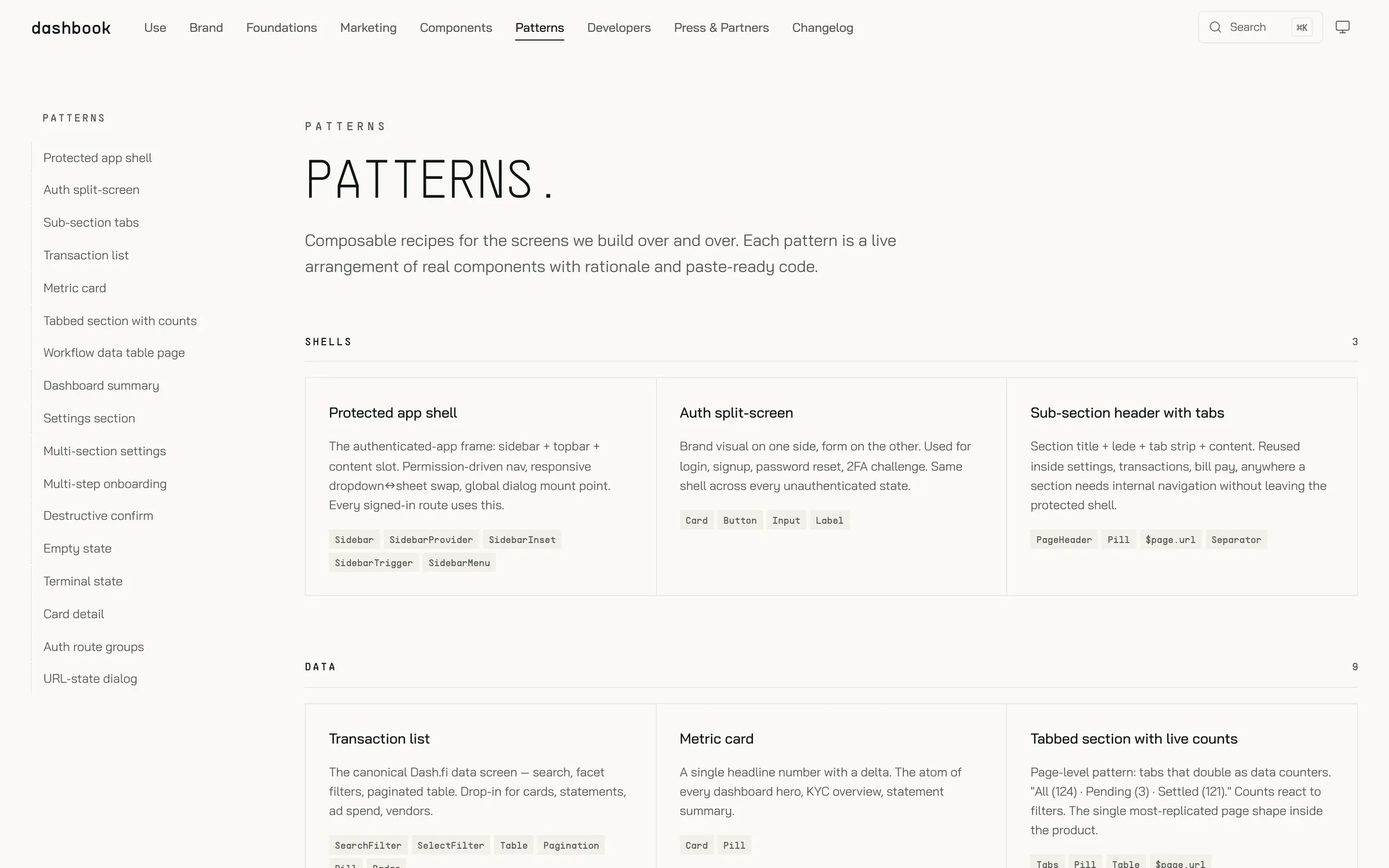 Patterns
