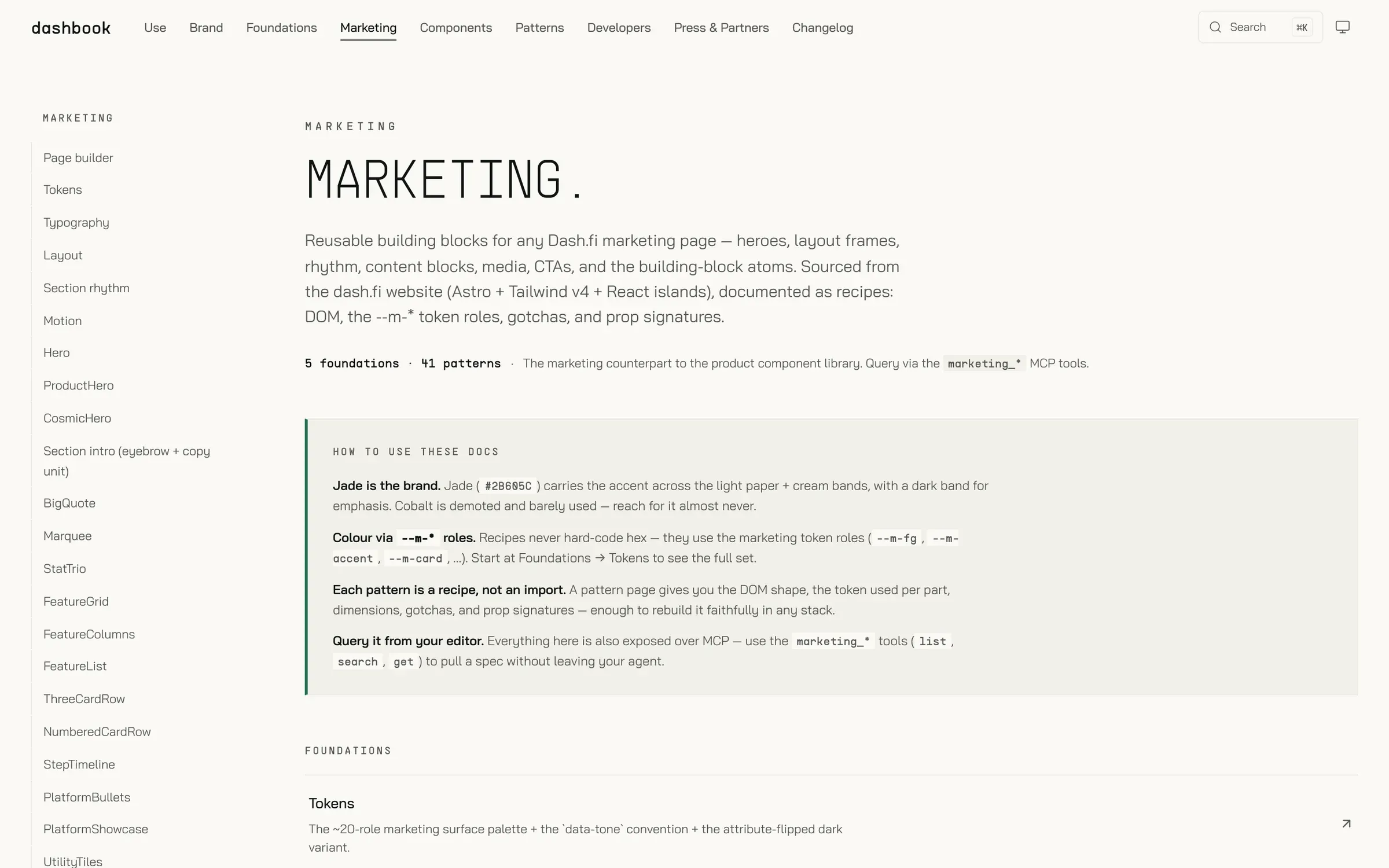 Marketing system