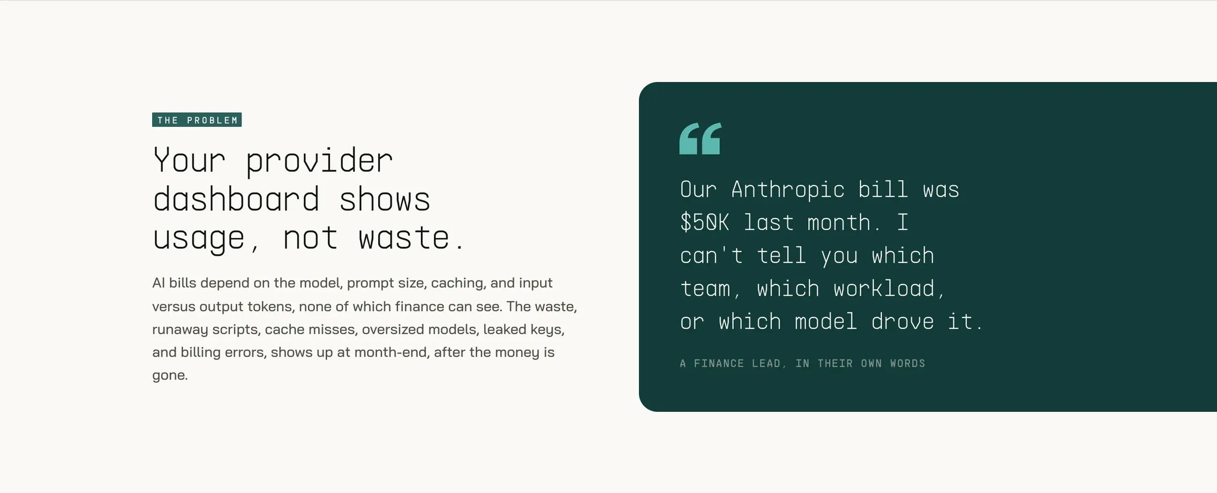 AI spend audit